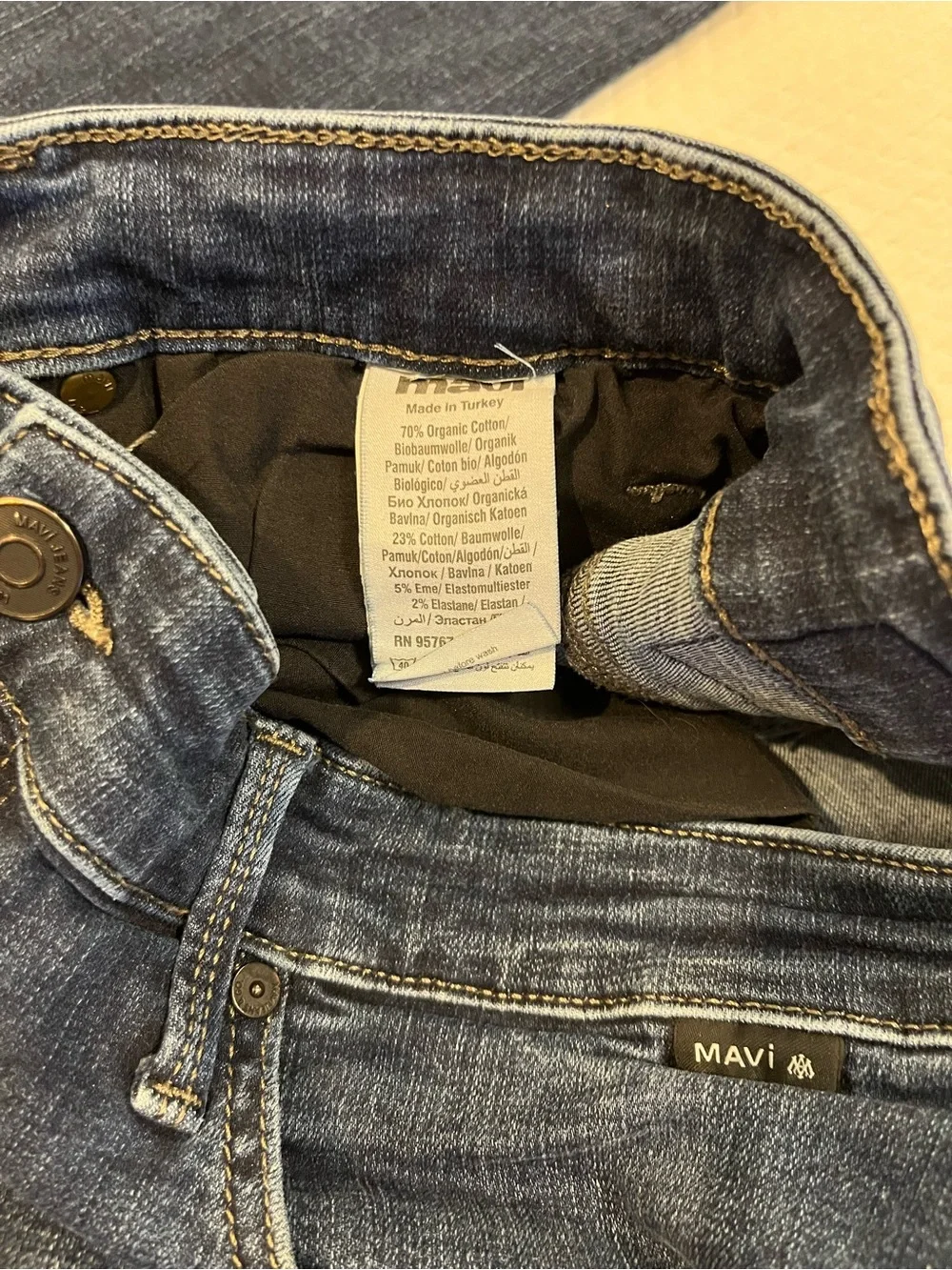Mavi 36x29 Men's Dark Indigo Straight Jeans